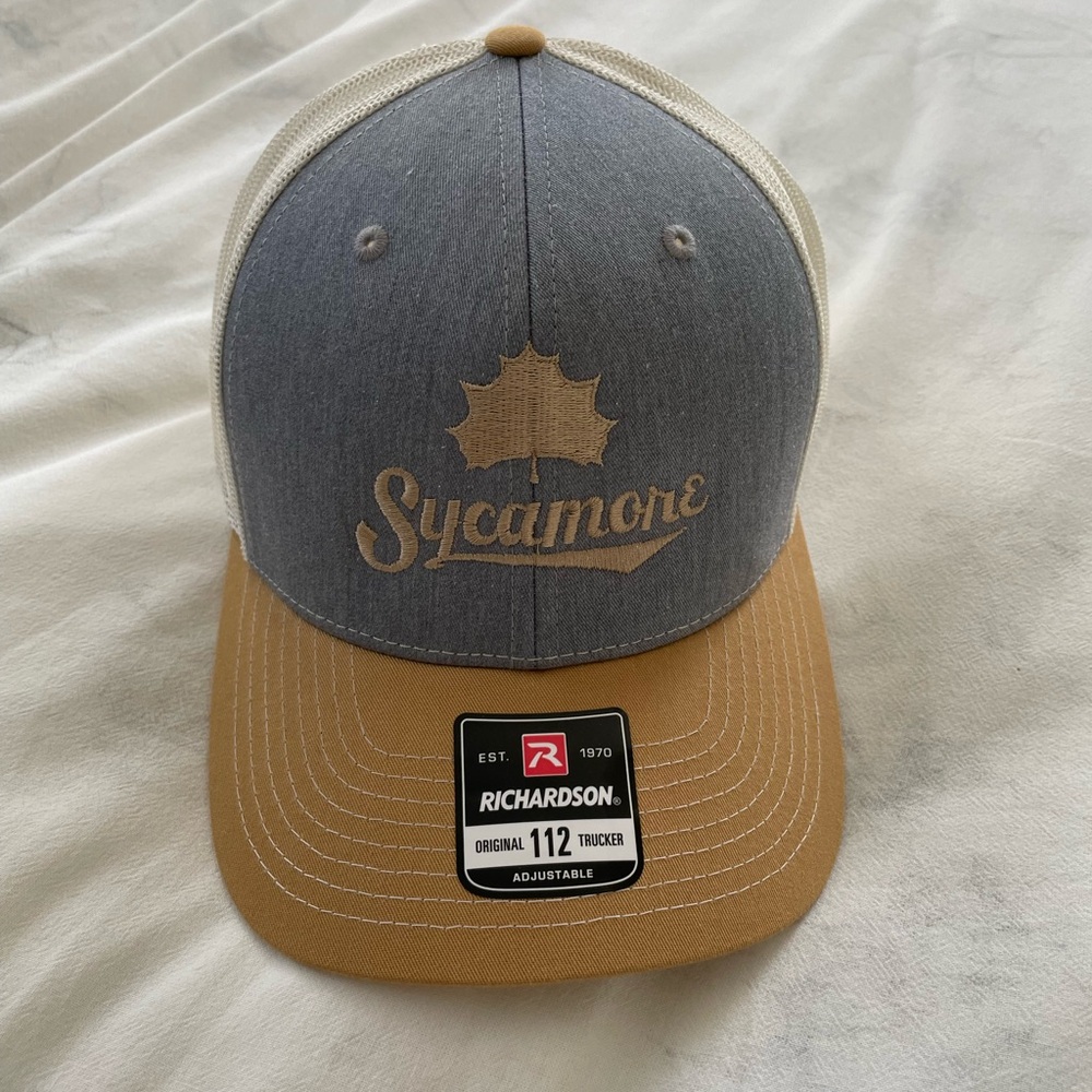 Richardson Sycamore Gray and Tan Trucker Hat